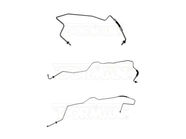 Fine Lines Transmission Cooling Lines; Steel (01-06 6.0L Sierra 3500 HD w/ 4L80/4L80E Automatic Transmission)Find parts that fit my vehicle