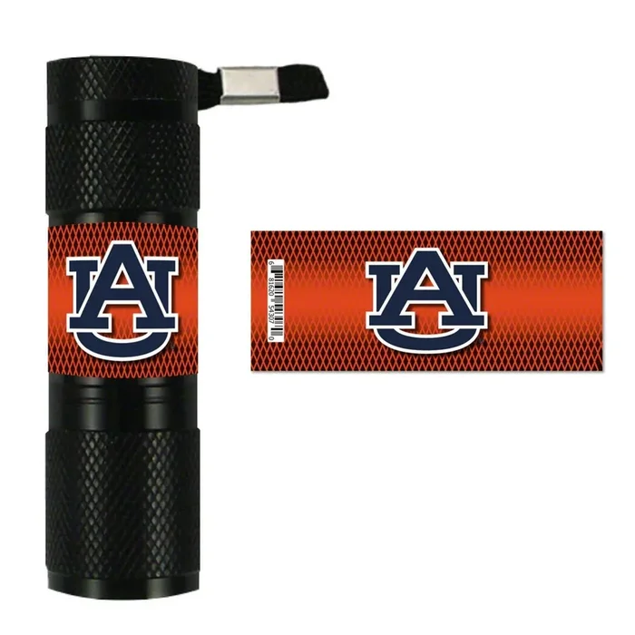 Flashlight with Auburn University Logo; Orange