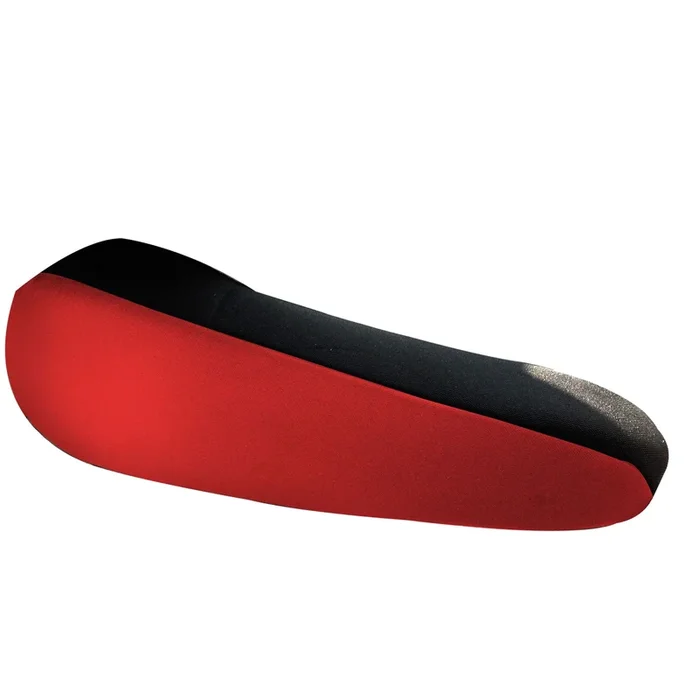 Flat Cloth Fabric Armrest Covers – One Pair Red