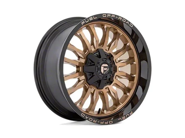 Fuel Wheels Arc Platinum Bronze with Black Lip 8-Lug Wheel; 20×9; 1mm Offset (15-19 Sierra 3500 HD SRW)Find parts that fit my vehicle