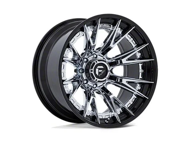 Fuel Wheels Catalyst Chrome with Gloss Black Lip 8-Lug Wheel; 22×12; -44mm Offset (15-19 Sierra 3500 HD SRW)Find parts that fit my vehicle