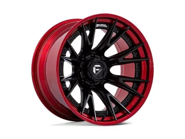 Fuel Wheels Catalyst Matte Black with Candy Red Lip 8-Lug Wheel; 20×10; -18mm Offset (11-14 Sierra 3500 HD SRW)Find parts that fit my vehicle