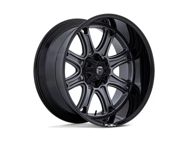 Fuel Wheels Darkstar Matte Gunmetal with Black Lip 8-Lug Wheel; 24×12; -44mm Offset (15-19 Sierra 3500 HD SRW)Find parts that fit my vehicle