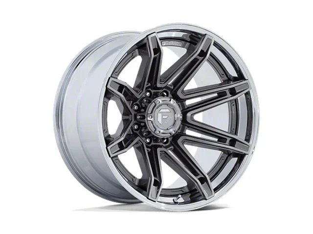 Fuel Wheels Fusion Forged Brawl Platinum with Chrome Lip 8-Lug Wheel; 22×12; -44mm Offset (15-19 Sierra 3500 HD SRW)Find parts that fit my vehicle