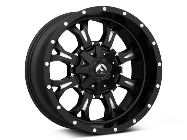 Fuel Wheels Krank Matte Black Milled 8-Lug Wheel; 17×9; -12mm Offset (07-10 Sierra 3500 HD SRW)Find parts that fit my vehicle