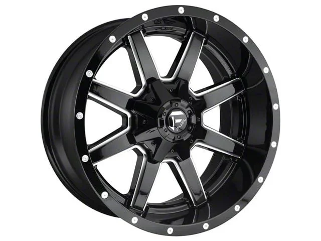 Fuel Wheels Maverick Gloss Black Milled 8-Lug Wheel; 18×9; 1mm Offset (07-10 Sierra 3500 HD SRW)Find parts that fit my vehicle