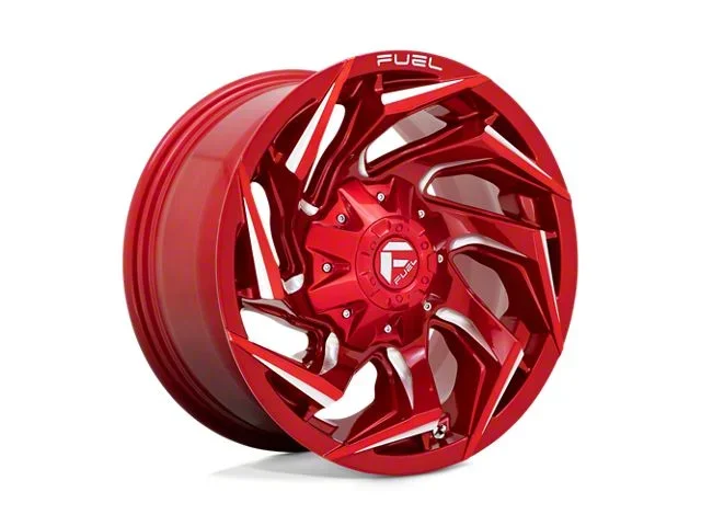 Fuel Wheels Reaction Candy Red Milled 8-Lug Wheel; 20×9; 1mm Offset (15-19 Sierra 3500 HD SRW)Find parts that fit my vehicle