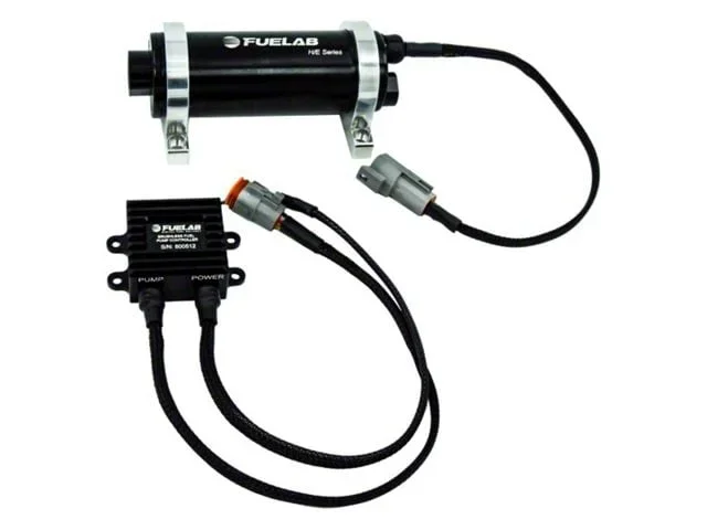 Fuelab High Efficiency EFI In-Line Twin Screw Brushless Fuel Pump; -8AN; 625 LPH (Universal; Some Adaptation May Be Required)