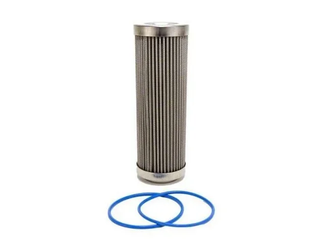 Fuelab PRO Series Extreme Flow Stainless Steel Element In-Line Fuel Filter; 100 Micron (Universal; Some Adaptation May Be Required)
