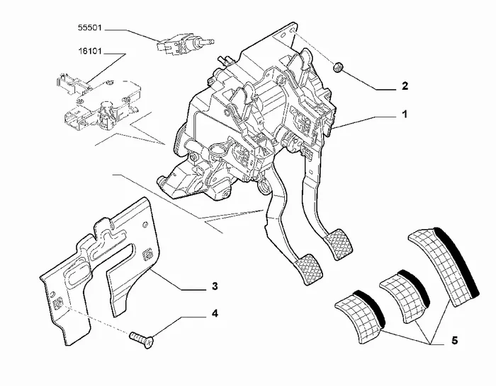 Genuine Abarth Alloy Pedals – Punto Evo Abarth (LHD)