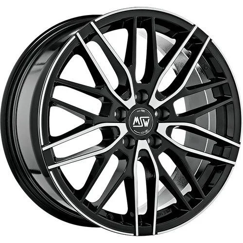 Gloss Black Full Polished Msw 72 By Oz Racing Set Of 4 Alloy Wheels 18×8 5×114.3 Et45 For Toyota Gr Yaris