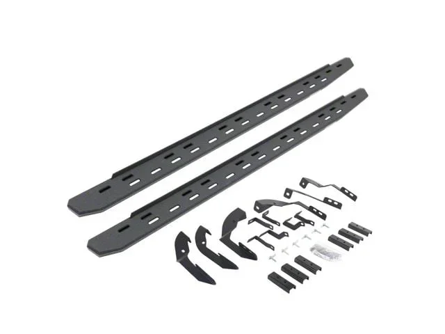 Go Rhino RB30 Slim Line Running Boards; Protective Bedliner Coating (15-19 6.6L Duramax Sierra 3500 HD Double Cab)Find parts that fit my vehicle