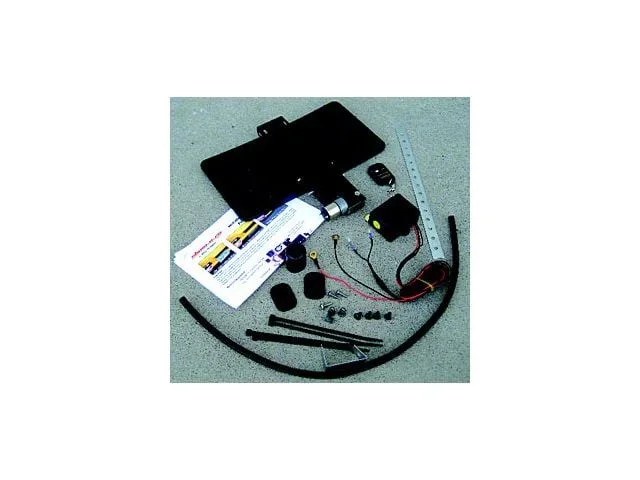 Hide-A-Way License Plate Holder; Motorized (Universal; Some Adaptation May Be Required)