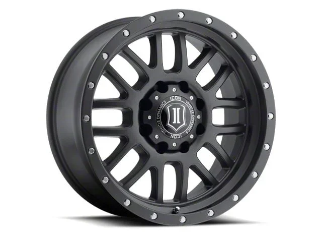 ICON Alloys Alpha Satin Black 8-Lug Wheel; 20×9; 12mm Offset (20-26 Sierra 3500 HD SRW)Find parts that fit my vehicle