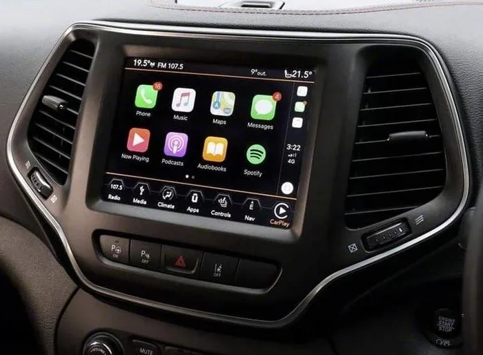 Infotainment GPS Navigation 8.4 4C NAV UAQ Radio with Apple CarPlay, Android Auto and 8.40-Inch Bezel; Silver Anodized Trim (14-18 Jeep Cherokee KL)Find parts that fit my vehicle