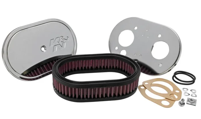 K&N Custom Racing Assembly Oval Red – 1.75in Filer Height