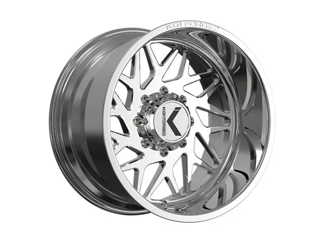 KG1 Forged BYPASS Polished 8-Lug Wheel; Left Directional; 24×11; -19mm Offset (15-19 Sierra 3500 HD SRW)Find parts that fit my vehicle