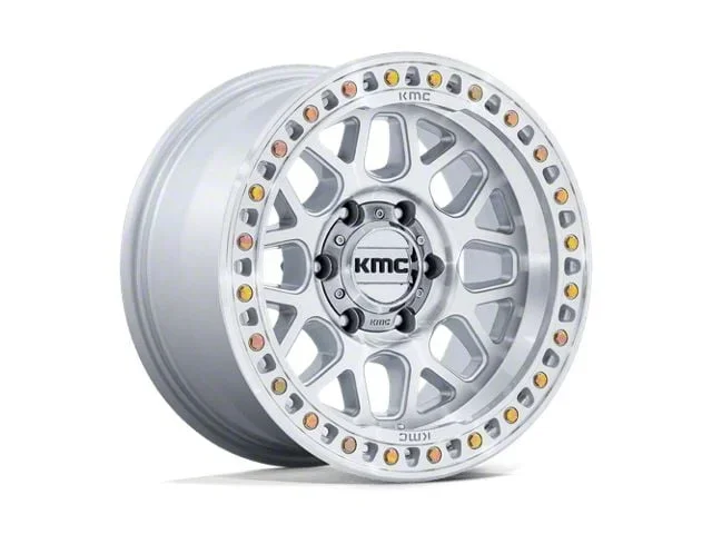 KMC GRS Gloss Silver with Machined Face 8-Lug Wheel; 20×9; 0mm Offset (01-06 Sierra 3500 HD SRW)Find parts that fit my vehicle