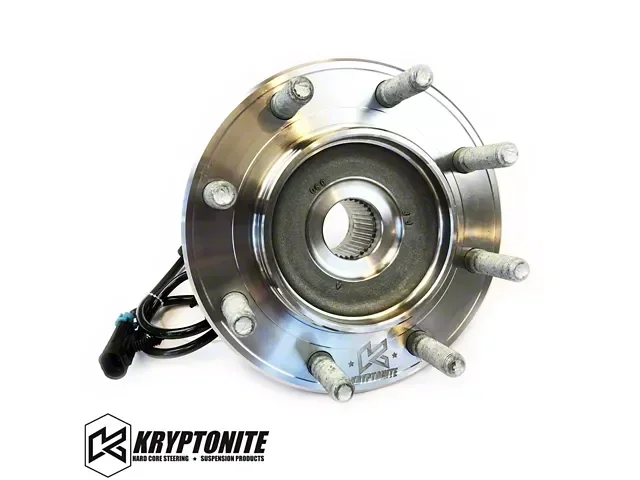 Kryptonite Products Heavy Duty Front Wheel Bearing and Hub Assembly (11-19 4WD Sierra 3500 HD SRW)