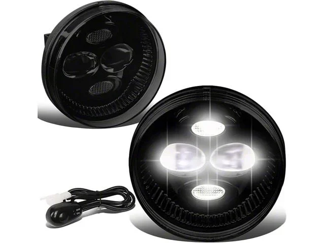 LED Projector Fog Lights; Smoked (07-14 Sierra 3500 HD)Find parts that fit my vehicle
