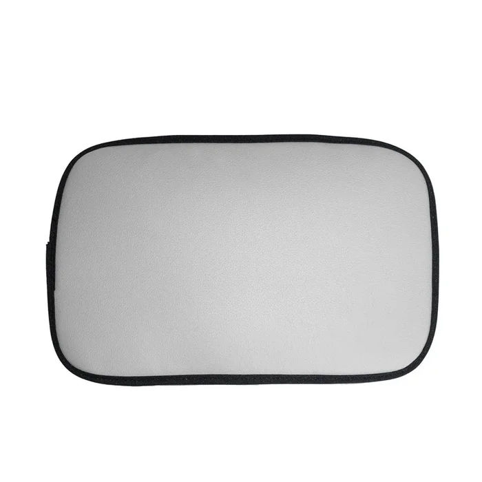 Luxe Faux Leather Center Console Pad Gray