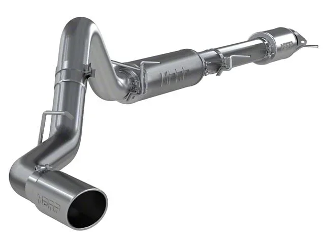 MBRP Armor Pro Single Exhaust System with Polished Tip; Side Exit (20-26 6.6L Gas Sierra 3500 HD)Find parts that fit my vehicle