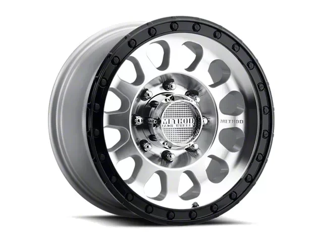 Method Race Wheels MR315 Machined with Gloss Black Lip 8-Lug Wheel; 17×8.5; 25mm Offset (15-19 Sierra 3500 HD SRW)Find parts that fit my vehicle