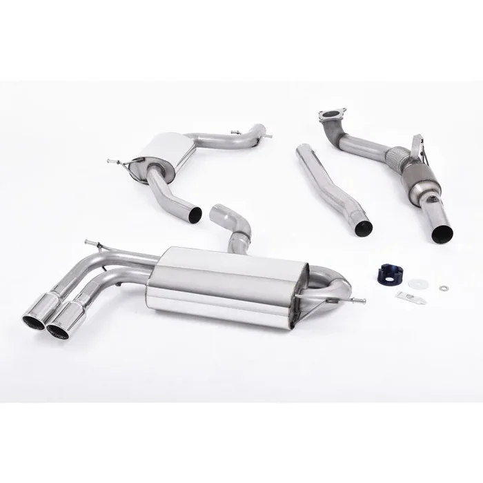 Milltek Exhaust Audi A3 1.8 TSI 2WD Turbo-back Exhaust including Hi-Flow Sports Cat SSXAU260