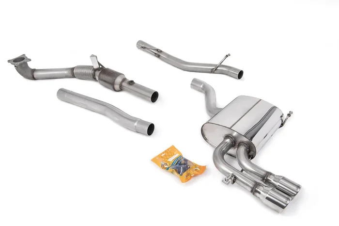Milltek Exhaust Audi A3 2.0T FSI QUATTRO SPORTBACK Turbo-back Exhaust including Hi-Flow Sports Cat SSXAU087