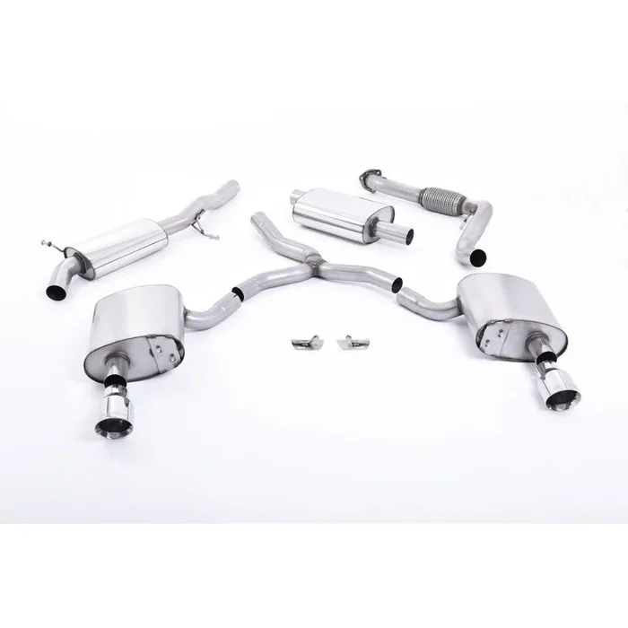 Milltek Exhaust Audi A4 2.0 TFSI B9 Quattro Saloon & Avant Cat-back Exhaust (Non GPF Equipped Models Only) SSXAU608
