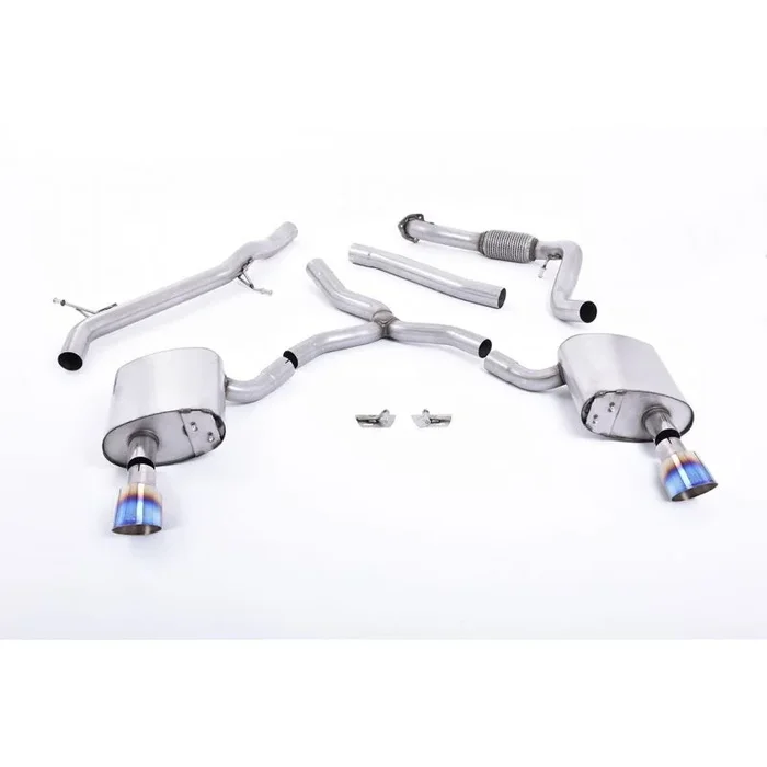 Milltek Exhaust Audi A4 2.0 TFSI B9 Quattro Saloon & Avant Cat-back Exhaust (Non GPF Equipped Models) SSXAU618