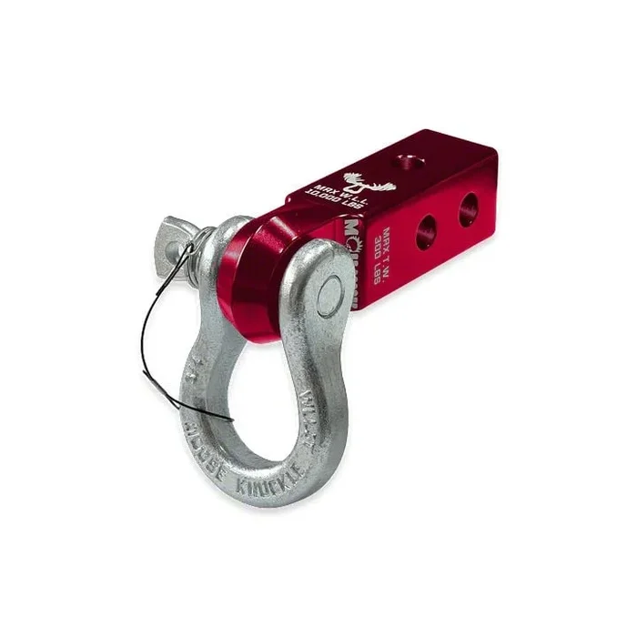 Moose Knuckle Offroad B’oh Spin Pin Shackle 3/4 and Mohawk 2.0 Receiver Combo; Red Rum/Nice Gal (Universal; Some Adaptation May Be Required)