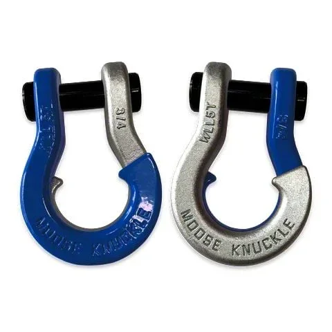 Moose Knuckle Offroad Jowl Split Recovery Shackle 3/4 Combo; Blue Balls and Nice Gal