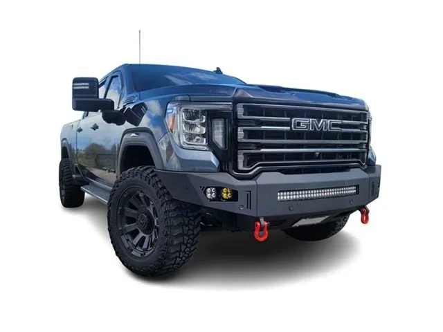 Octane Series Front Bumper; Not Pre-Drilled for Front Parking Sensors; Black Textured (20-23 Sierra 3500 HD)Find parts that fit my vehicle