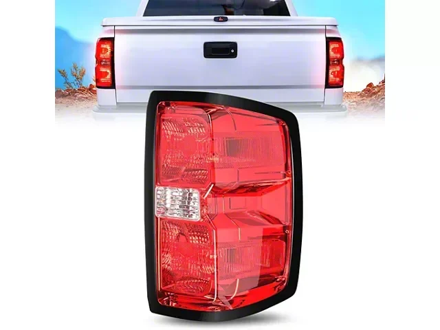 OE Style Tail Light; Chrome Housing; Smoked Lens; Passenger Side (15-19 Sierra 3500 HD DRW w/ Factory Halogen Tail Lights)Find parts that fit my vehicle