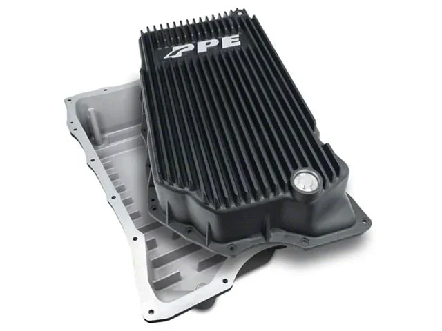 PPE Heavy-Duty Deep Cast Aluminum Transmission Pan; Brushed (20-26 6.6L Duramax Sierra 3500 HD w/ 10L1000 Transmission)Find parts that fit my vehicle