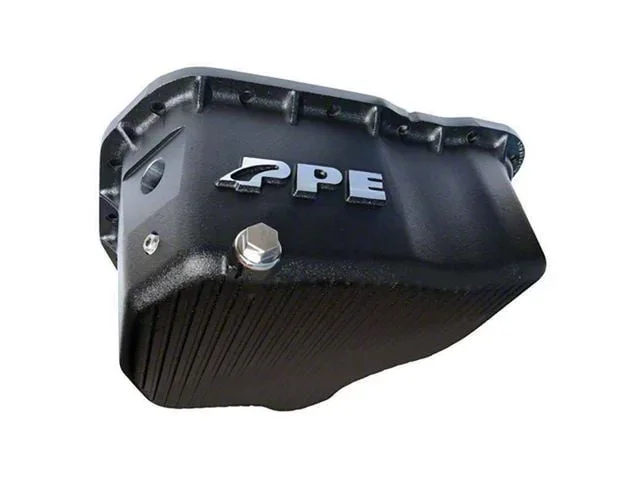 PPE High-Capacity Cast Aluminum Deep Engine Oil Pan; Black (07-10 6.6L Duramax Sierra 3500 HD)Find parts that fit my vehicle