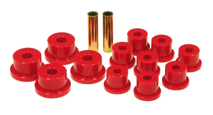 Prothane 85-88 Suzuki Samurai Spring & Shackle Bushings (OEM Shackles) – Red