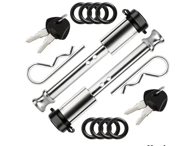 Pul-Z 4-Inch Hitch Locking Pins; Stainless (Universal; Some Adaptation May Be Required)
