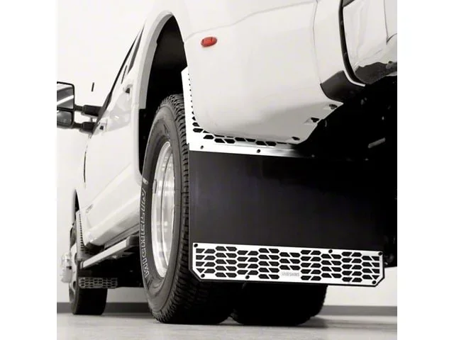 Putco Hex Mud Skins; Polished; Rear (20-26 Sierra 3500 HD DRW)Find parts that fit my vehicle