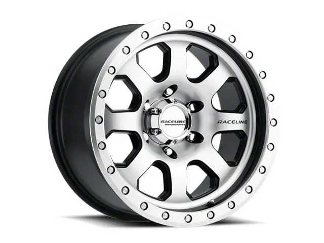 Raceline Avenger Black and Machined 8-Lug Wheel; 17×9; 20mm Offset (01-06 Sierra 3500 HD SRW)Find parts that fit my vehicle