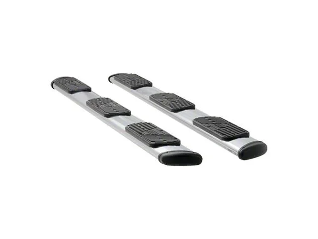 Regal 7-Inch Oval Side Step Bars without Mounting Brackets; Polished Stainless (07-19 6.0L Sierra 3500 HD Crew Cab w/ 8-Foot Long Box)Find parts that fit my vehicle