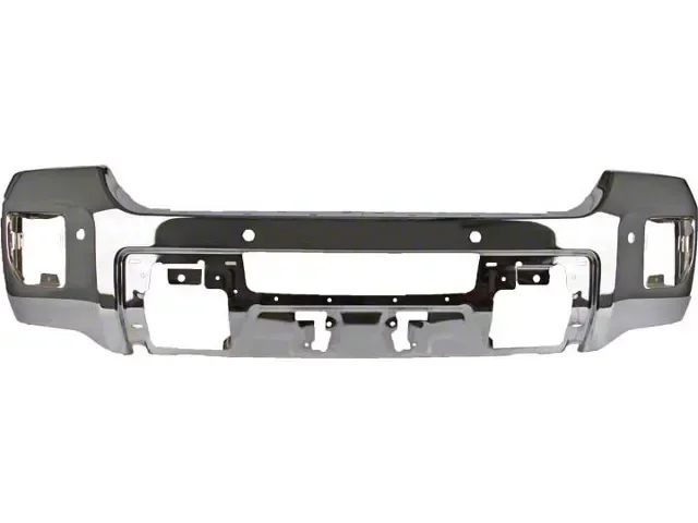 Replacement Front Bumper Face Bar; Pre-Drilled for Front Parking Sensors; Chrome (15-19 Sierra 3500 HD)Find parts that fit my vehicle