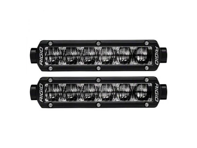 Rigid Industries 6-Inch SR-Series SAE LED Light Bars; Fog Beam (Universal; Some Adaptation May Be Required)