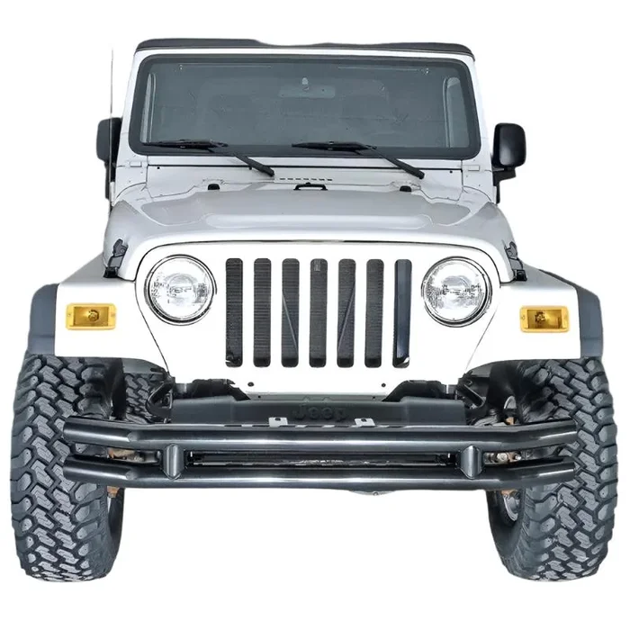 Rugged Ridge 3in Double Tube Bumper 76-06 Jeep CJ / Jeep Wrangler