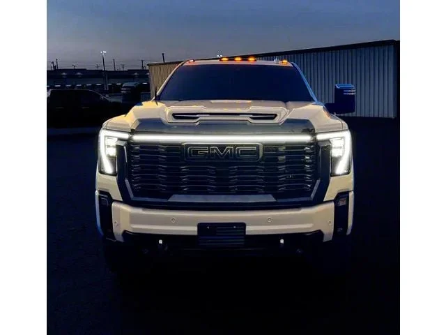 Sick Diesel LED Grille Lights with Plug and Play Harness; Silver Frame (24-26 Sierra 3500 HD Denali)Find parts that fit my vehicle