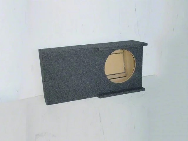 Single 10-Inch Down Firing Subwoofer Box; Poly Coated (07-14 Sierra 3500 HD Crew Cab)Find parts that fit my vehicle