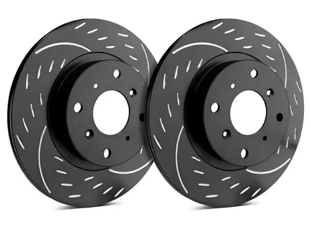 SP Performance Diamond Series Slotted 8-Lug Rotors with Black ZRC Coating; Rear Pair (11-26 Sierra 3500 HD SRW)Find parts that fit my vehicle