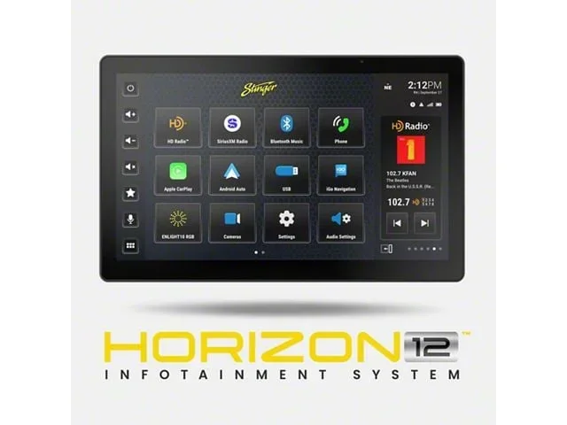 Stinger Electronics HORIZON12 Universal 12.80-Inch Infotainment Radio (Universal; Some Adaptation May Be Required)