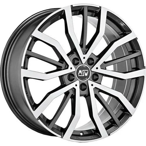Toyota GR Yaris Gloss Gun Metal Full Polished MSW 49 By OZ Racing SET OF 4 Alloy Wheels 18×8 5×114.3 ET45